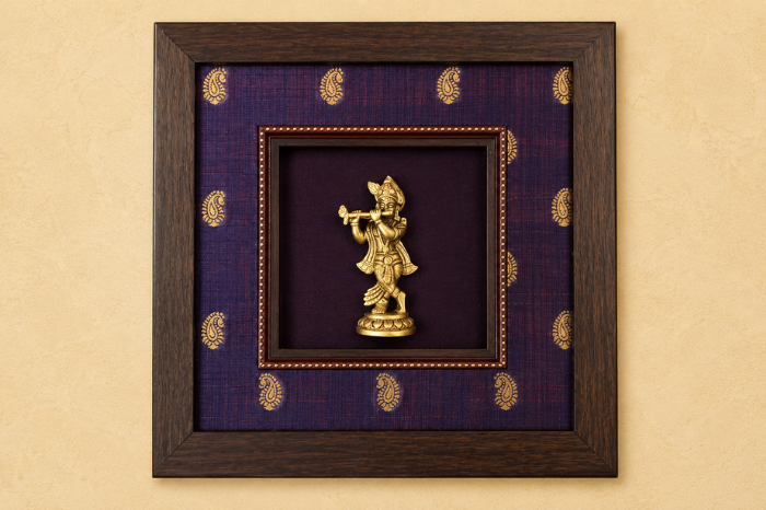 Manufacturer, Exporter, Importer, Supplier, Wholesaler, Retailer, Trader of Brass Idols in Frame in New Delhi, Delhi, India.