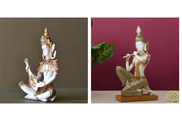 Manufacturer, Exporter, Importer, Supplier, Wholesaler, Retailer, Trader of Thai Buddha Musician Statue in New Delhi, Delhi, India.